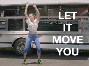 Four 15sec Spots “Let it move you” Campaign. Zumba Fitness